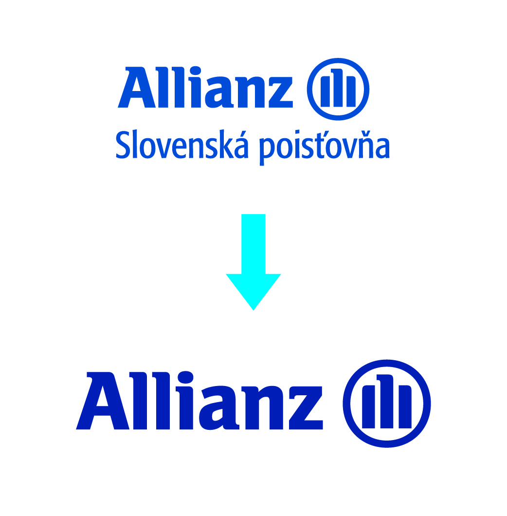 Zmena loga z Allianz - Slovenská sporiteľna na Allianz